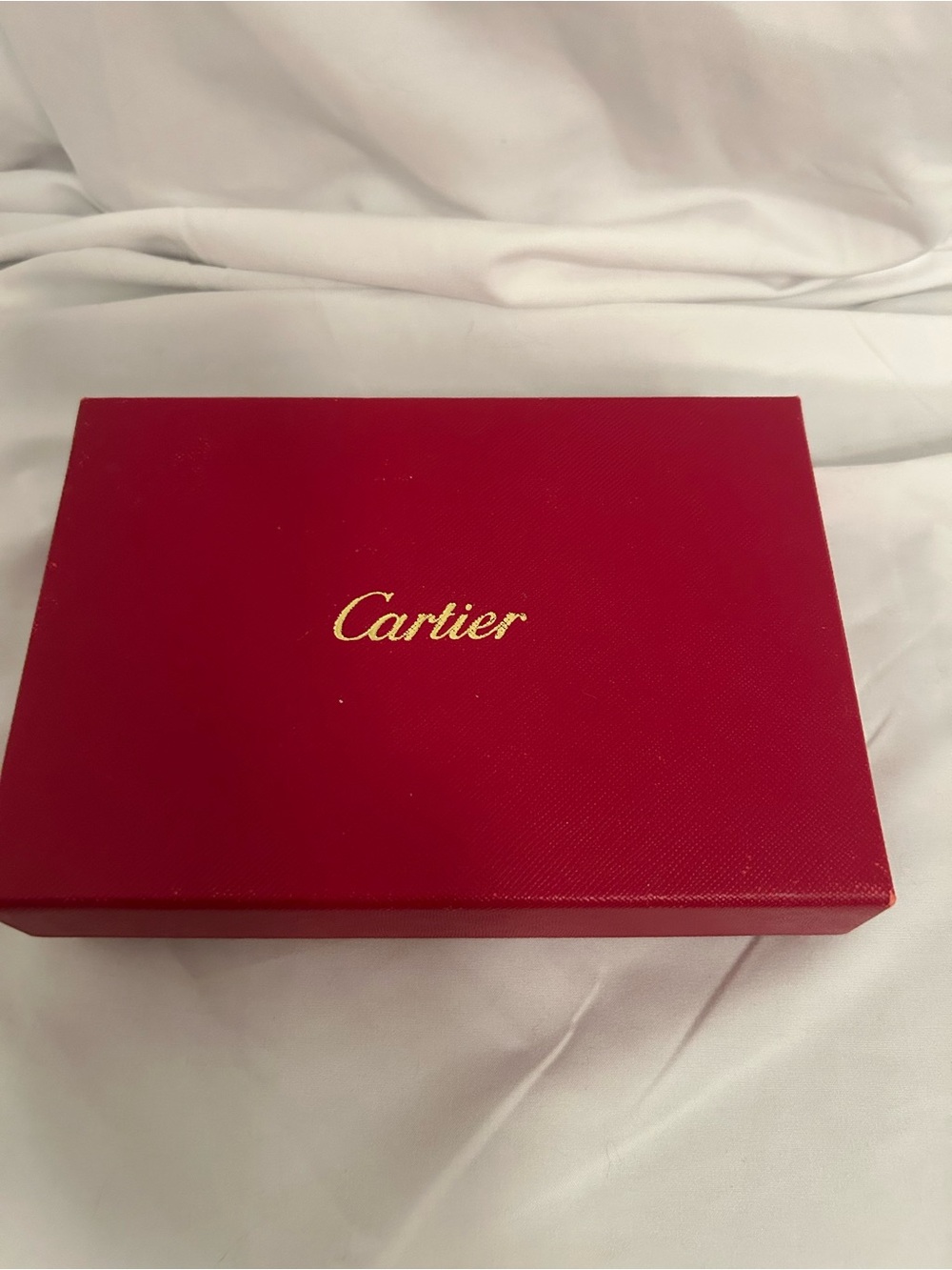 Cartier Red Box with 8 gorgeous red lined envelopes with embossed Cartier logo